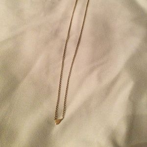 Dog eared heart necklace